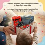   Caminhão de Bombeiro Infantil 2 em 1 Playset Garagem - brinquedo infantil Kinderland Toys