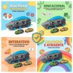 Brinquedo Menino e Menina Caminhão Tubarão Catapulta Shark Track com - brinquedo infantil Kinderland Toys