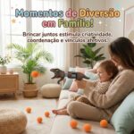 Lançador de Bolinhas Dinossauro Brinquedo Menino e Menina com 10 - brinquedo infantil Kinderland Toys