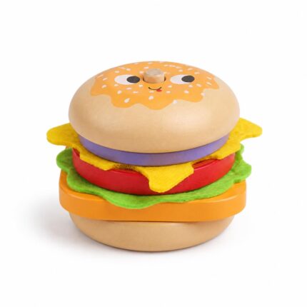 Kinderland Toys Mini Hambúrguer 7 Peças 6,6 x 5,8 cm Brinquedo Educativo - brinquedo infantil da Kinderland Brinquedos