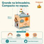 Cubo de Atividades Oceano de Madeira Brinquedo Educativo - brinquedo infantil Kinderland Toys