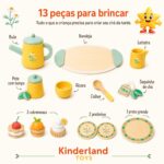 Brinquedos Educativos Cafeteira Infantil e Caixa Registradora Kit Cozinha Menina - brinquedo infantil Kinderland Toys