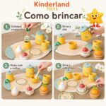 Brinquedos Educativos Cafeteira Infantil e Caixa Registradora Kit Cozinha Menina - brinquedo infantil Kinderland Toys