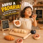 Brinquedo de Madeira Educativo Kit Comidinha Montessori Quebra Cabeça Infantil - brinquedo infantil Kinderland Toys