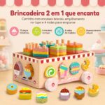 Ônibus de Atividades Doceria de Madeira - brinquedo infantil Kinderland Toys