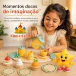 Brinquedos Educativos Cafeteira Infantil e Caixa Registradora Kit Cozinha Menina - brinquedo infantil Kinderland Toys
