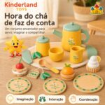 Brinquedos Educativos Cafeteira Infantil e Caixa Registradora Kit Cozinha Menina - brinquedo infantil Kinderland Toys