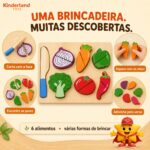 Jogo de Cortar Frutas de Madeira Brinquedo Educativo - brinquedo infantil Kinderland Toys