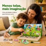 Quadro Magnético Fazenda de Madeira - brinquedo infantil Kinderland Toys