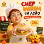 Mini Hambúrguer de Brinquedo com 7 Peças - brinquedo infantil Kinderland Toys