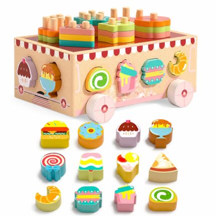 Kinderland Toys Ônibus de Atividades Doceria de Madeira Educativo Infantil - brinquedo infantil da Kinderland Brinquedos