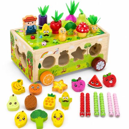 Kinderland Toys Caixa de Atividades Fazenda de Madeira Educativo Infantil - brinquedo infantil da Kinderland Brinquedos