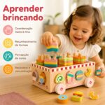 Ônibus de Atividades Doceria de Madeira - brinquedo infantil Kinderland Toys