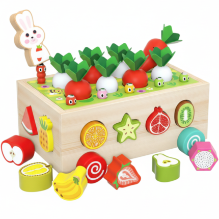Kinderland Toys Carrinho de Atividades Fazenda de Madeira Educativo Infantil - brinquedo infantil da Kinderland Brinquedos